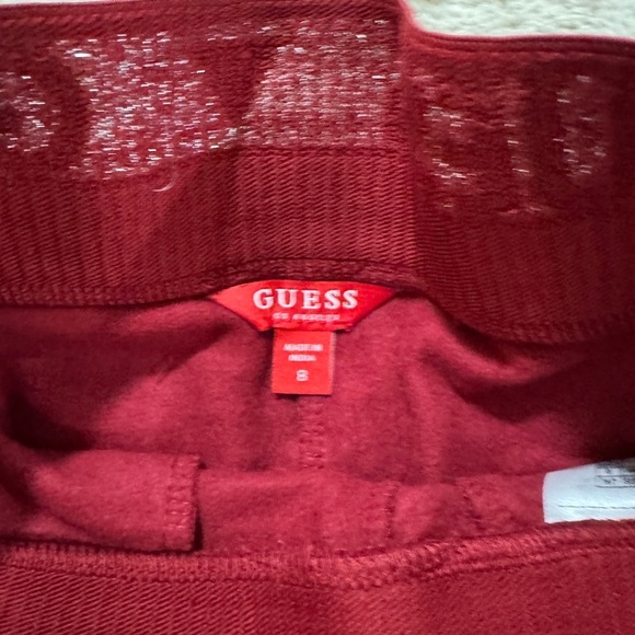 GUESS Girls Burgundy Jogger Pants - Size 8 (NWT) - Picture 2 of 4